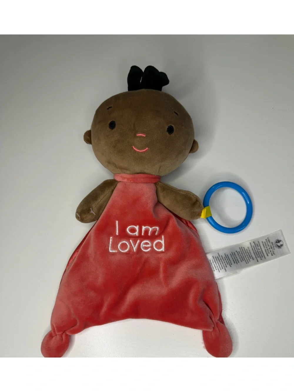 Positive Pals AA Doll I Am Loved Red Satin Back Lovey